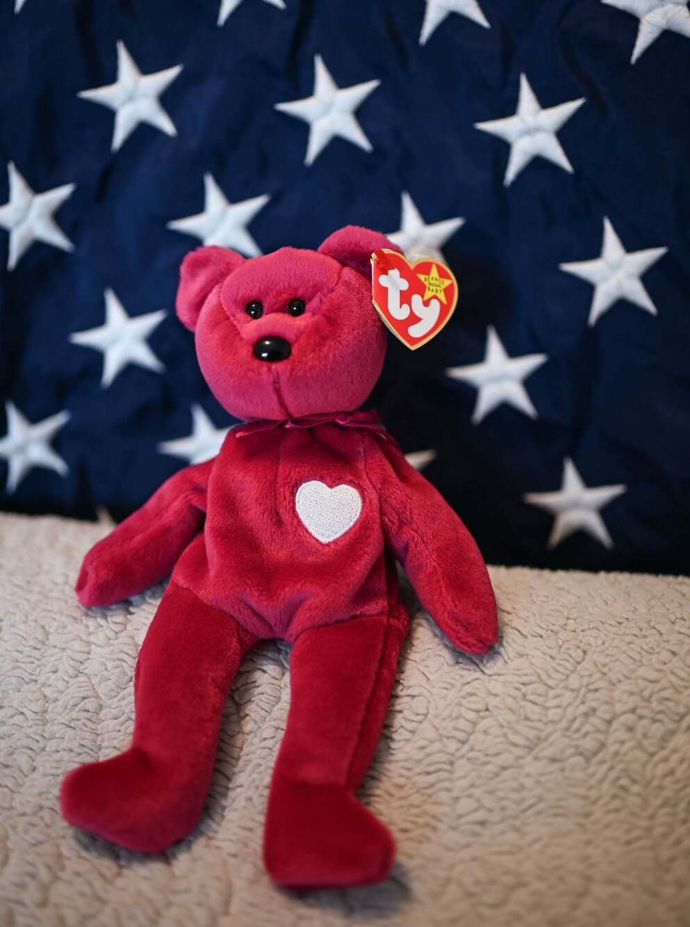 Ty Beanie Baby Valentina The Bear (1998) WITH TAG